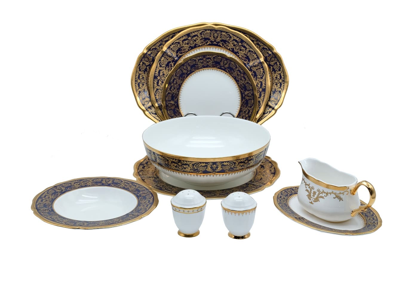 Prouna Сервиз столовый 6 персон 25 предметов Carlsbad Queen Cobalt Gold/1