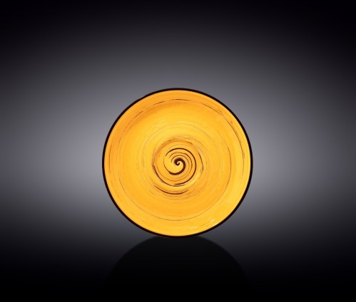 Wilmax Spiral Блюдце 14 см желтый/6