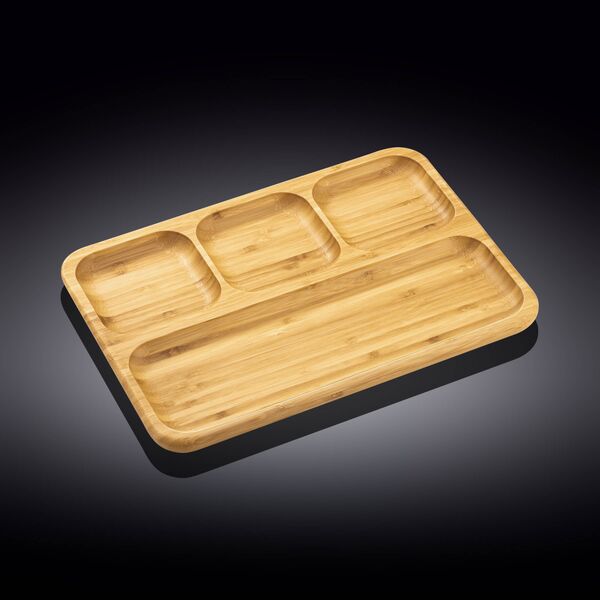 Блюдо 4 секционное прямоугольное bamboo WL-771222/A 33*23 см/6