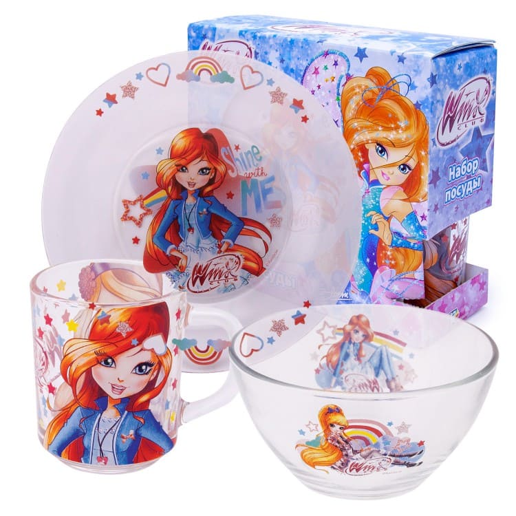 Winx Club Набор посуды 3 предмета/6
