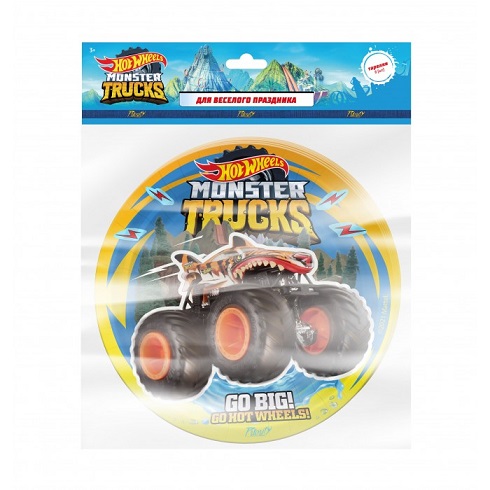 Hot Wheels Тарелка 18 см 6 шт бумажные/96
