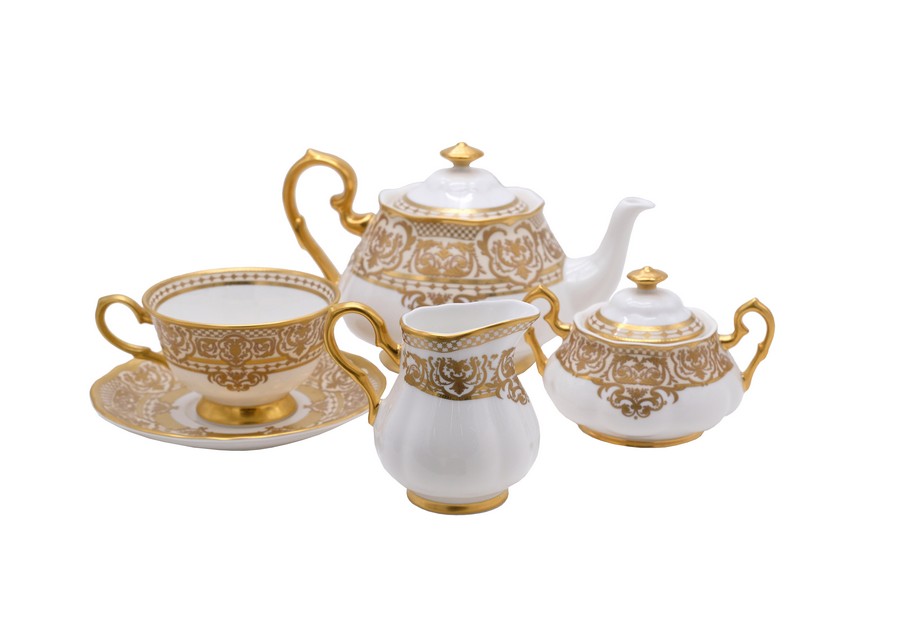 Prouna Сервиз чайный 6 персон 15 предметов Carlsbad Queen Creme Gold/1