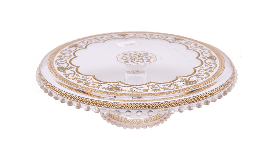 Тортница 32 см Flora's Empire Golden White L 21-5E71/L