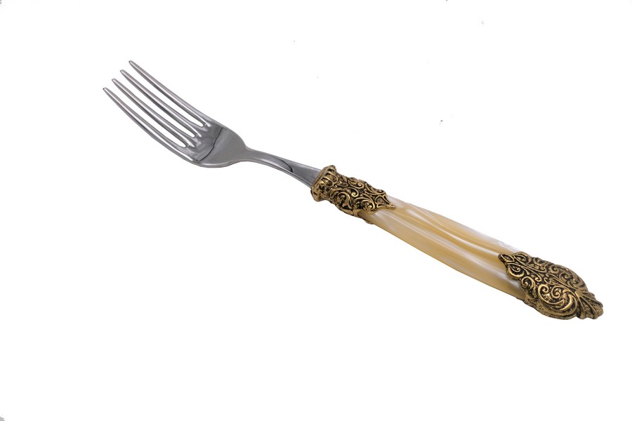 Набор столовых вилок 6 шт Ischia Antique Gold+Steel Champagne Pear/1
