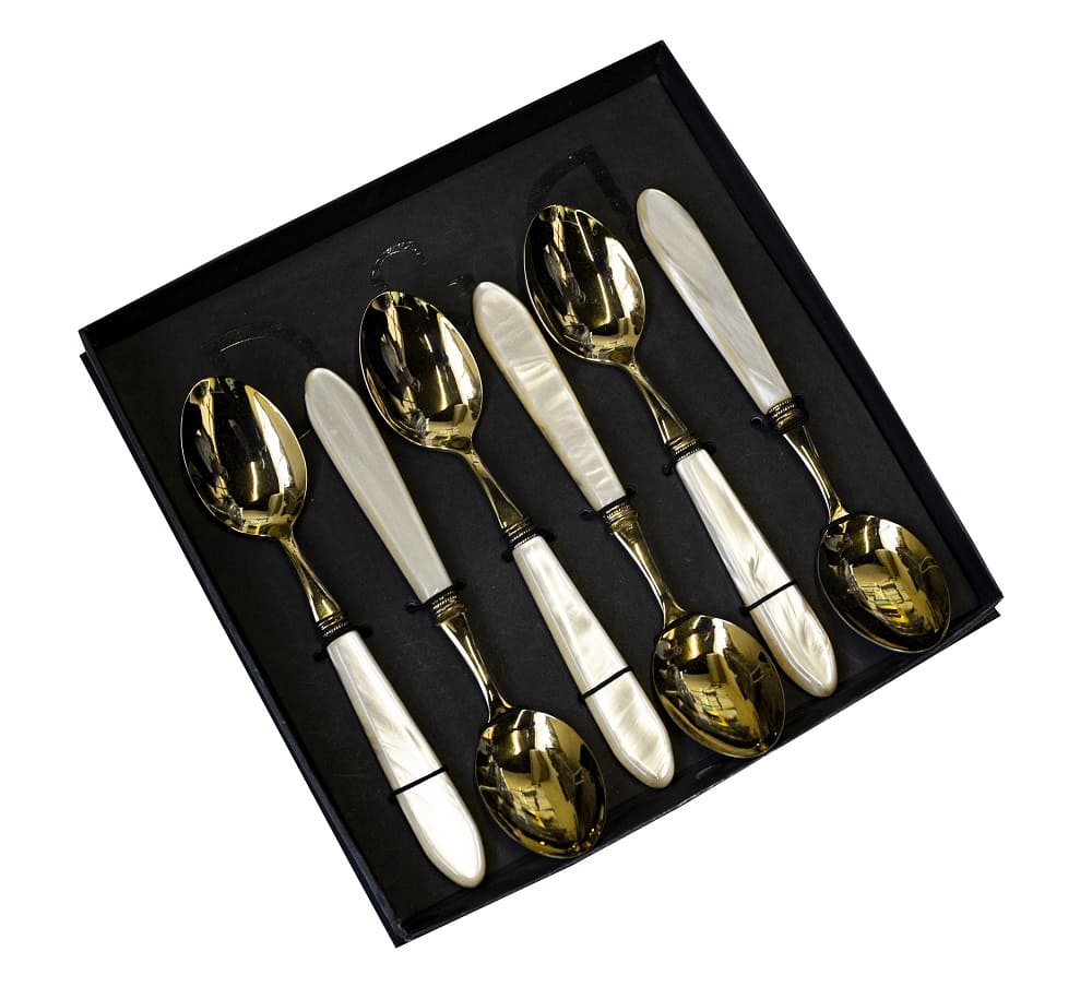 Набор столовых ложек 6 шт Boston Oro Antic+Oro Champagne Perlato Gold+Gold/1