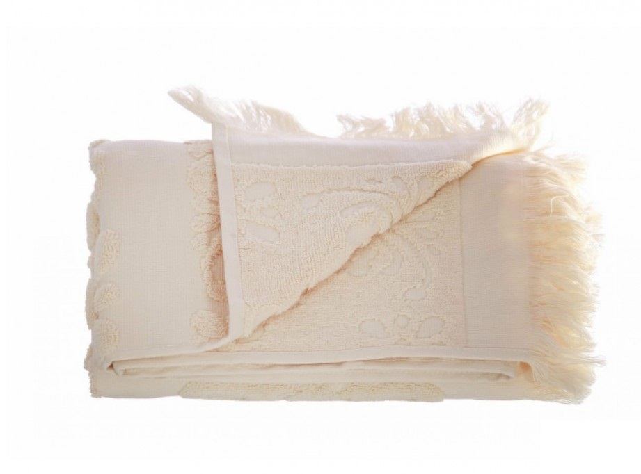 Полотенце 50*90 Arya с бахромой Isabel Soft экрю