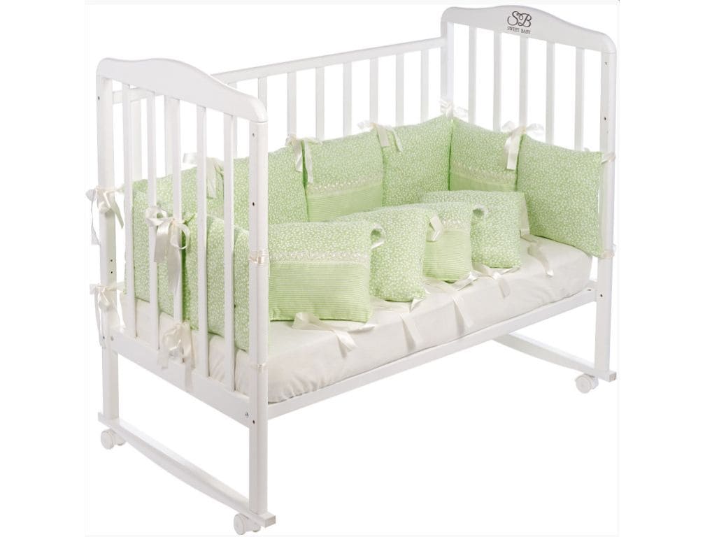 Бортики Sweet Baby Luce Verde 12 частей светло-зеленый