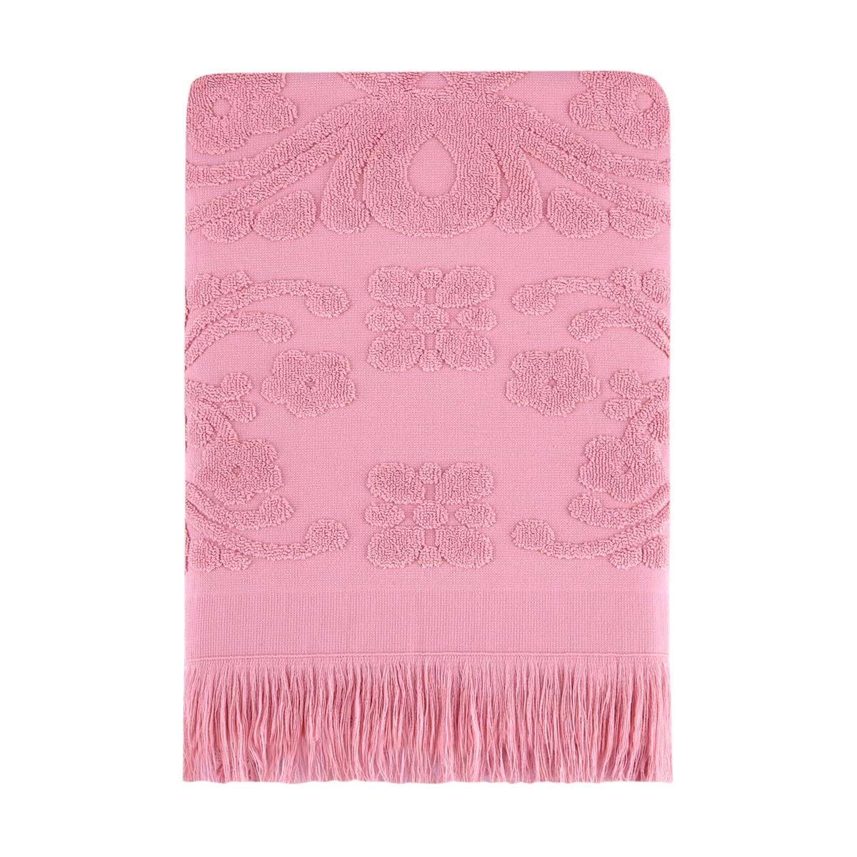 Полотенце 70*140 Arya с бахромой Isabel Soft коралловый