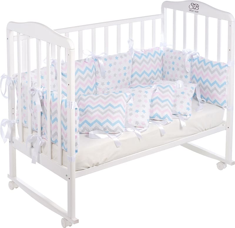 Бортики Sweet Baby Colori Bianco 12 частей белый
