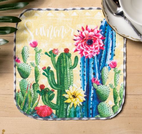 Полотенце Кактус микрофибра 20*20 см
