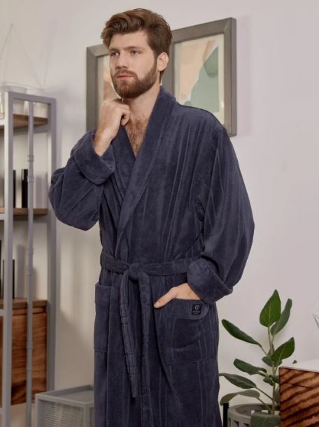Халат Cristopher 5 XL мужской бамбук denim