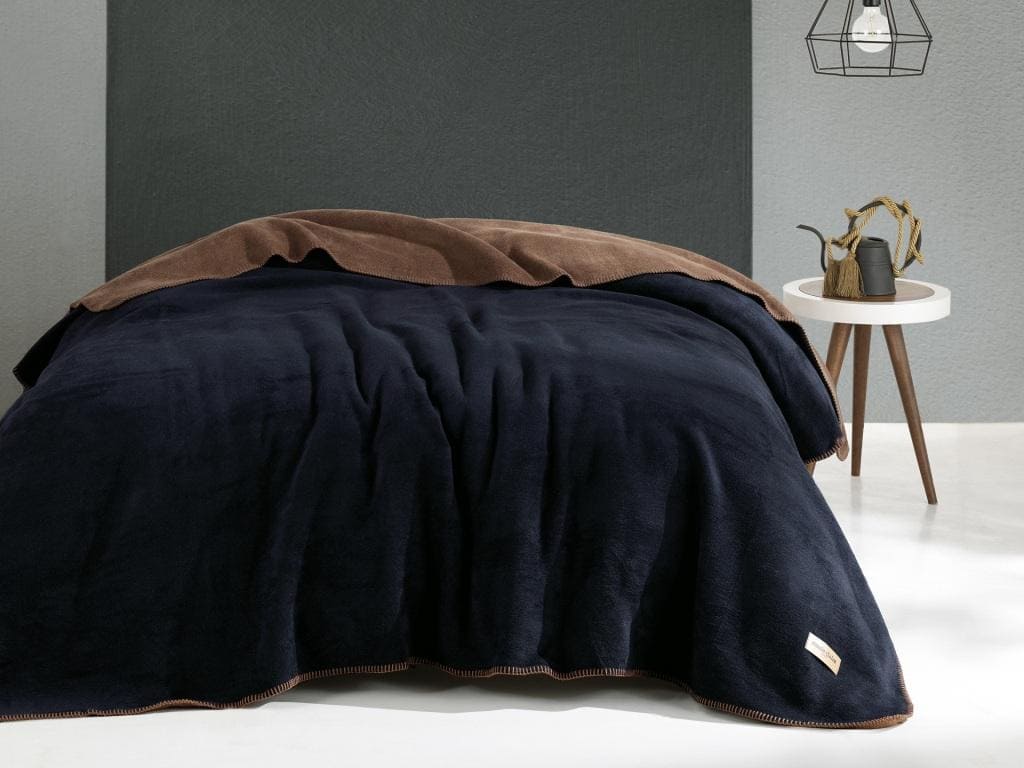 Плед 150*200 Joel navy-camel