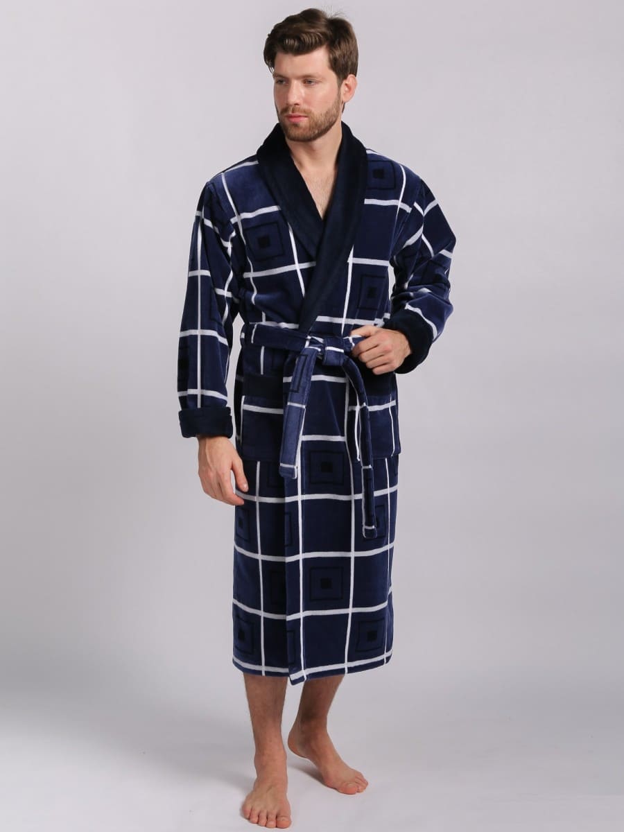 Халат Lux cotton 4XL мужской хлопок 2101