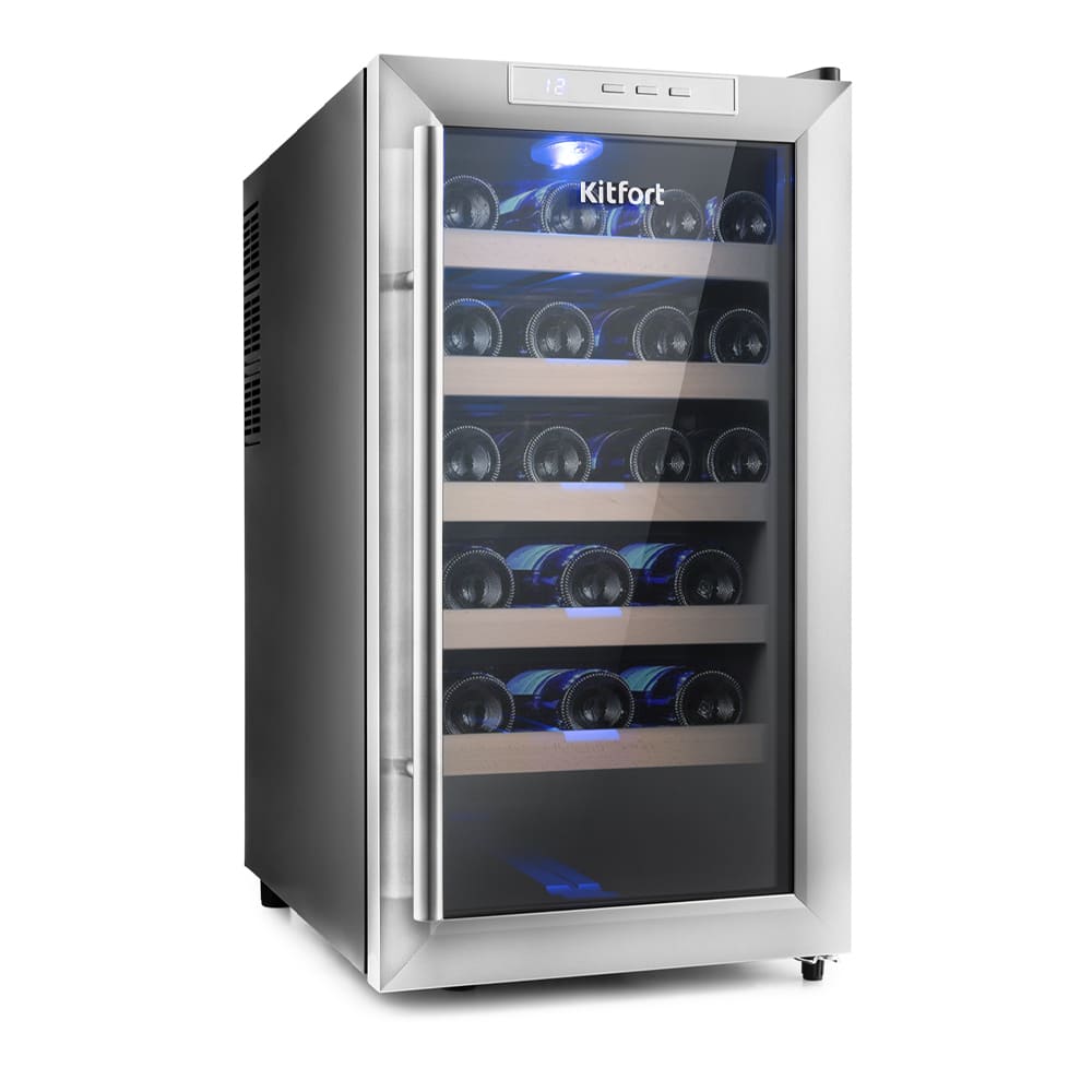 Винный шкаф Kitfort КТ-2409 silver