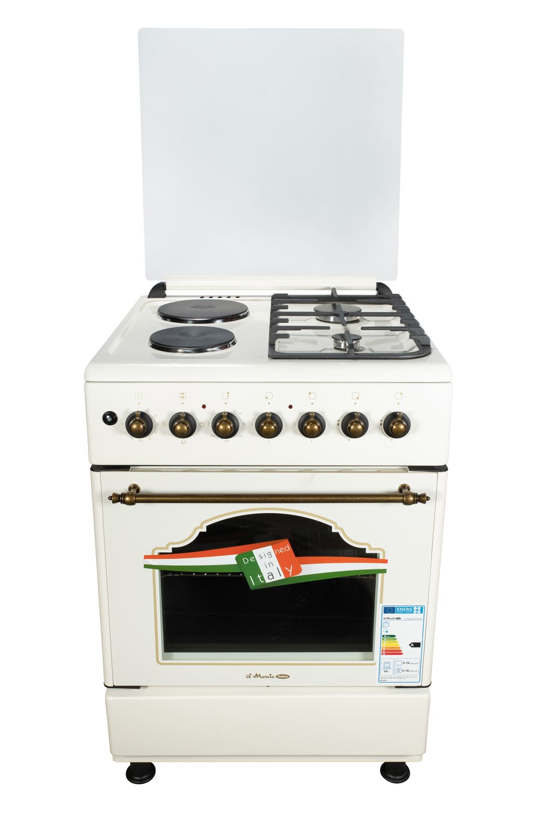 Комбинированная плита il Monte FO-C2E6006 ivory rustico