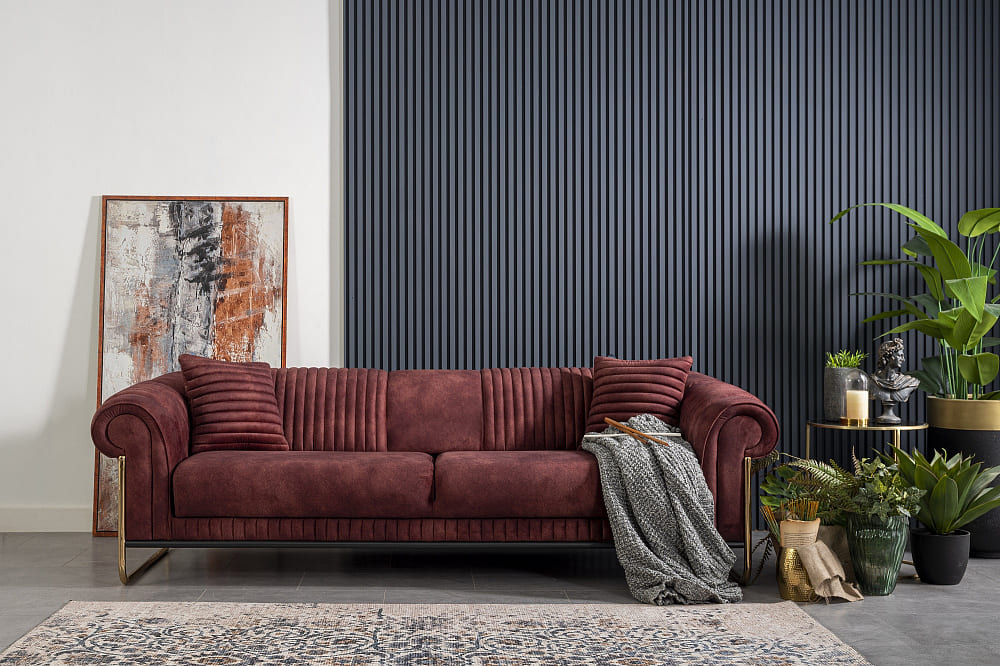 Диван Bornova Three Seater HM-39 трехместный с раздвижным механизмом Weltew