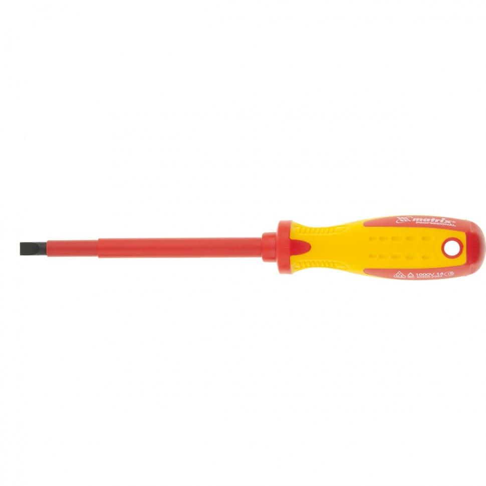 Отвертка двухкомпонентная рукоятка Insulated Matrix SL8.05*150мм 12922