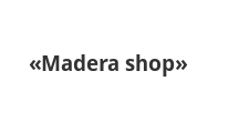Логотип Салон мебели «Madera shop»