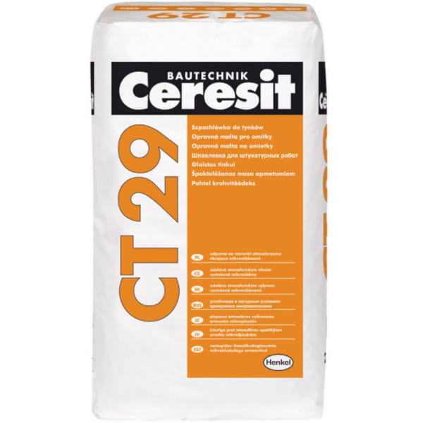 Шпатлевка Ceresit CT 29 – отличный материал для подготовки под отделку внутри и снаружи дома