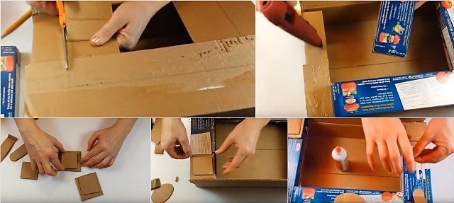 Камин из коробок своими руками: 15 идей и 3 мастер-класса с пошаговыми инструкциями