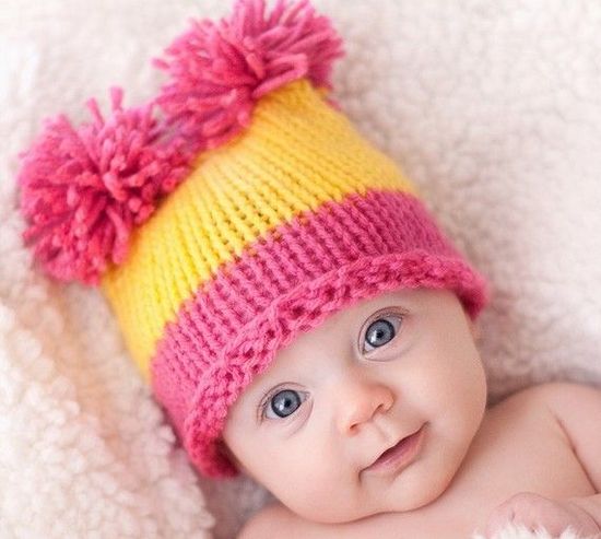 Вязаная шапочка для новорожденного своими руками — описание работы