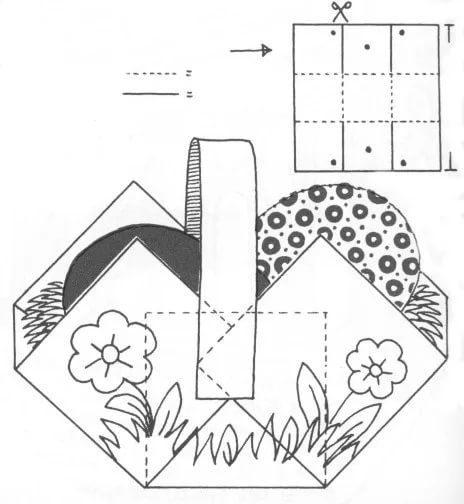 Дети сети Поделки из бумаги, Корзинка