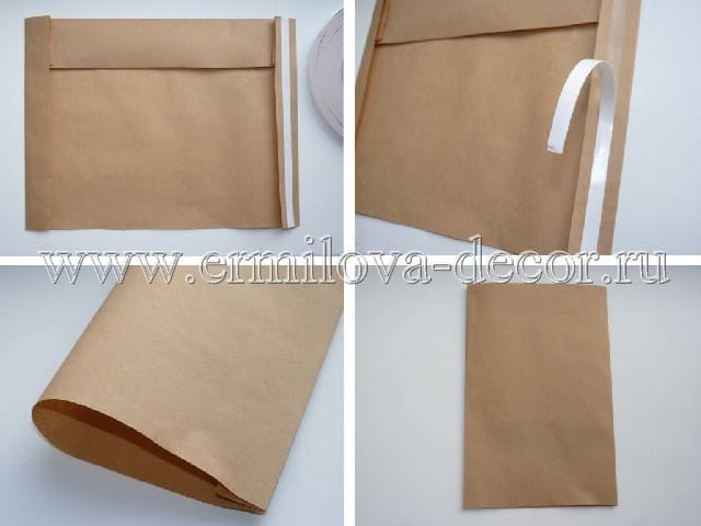 Как сделать пакет из бумаги своими руками