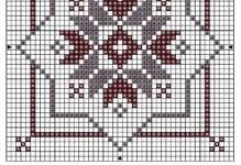 Вышивка крестом узоры и орнаменты схемы: геометрические бесплатно, кельтские народные орнаменты, черно-белые