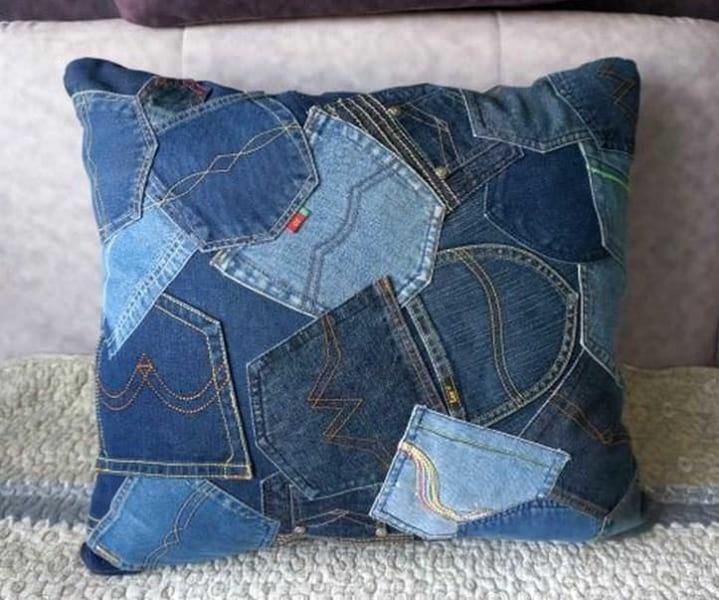 Лоскутное шитье из джинсовой ткани