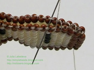 Брелки из бисера кирпичным плетением пошагово для начинающих