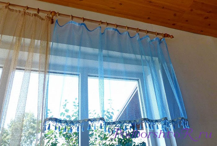 Как самостоятельно сшить красивую тюль на окна