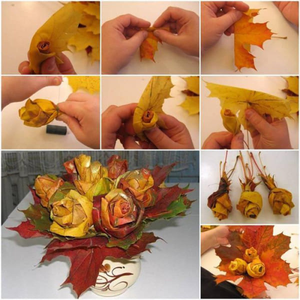 Икебана «Осень» своими руками для школьников из природного материала