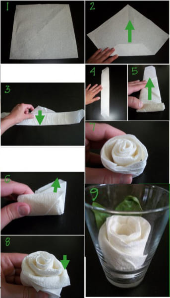 Как сделать розу из салфетки своими руками поэтапно с фото и видео