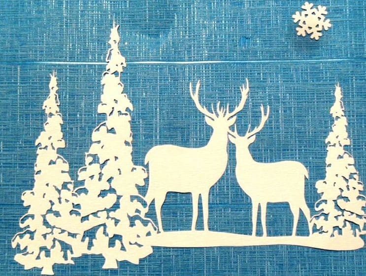 Шаблоны зимних узоров из бумаги с орнаментами