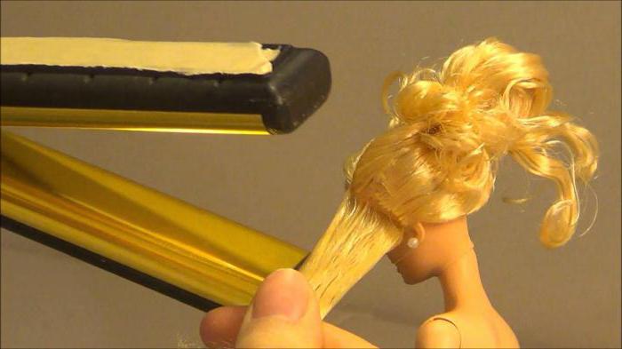 Как выпрямить волосы кукле Барби в домашних условиях