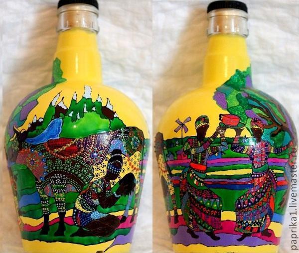 Трафареты для точечной росписи для начинающих бутылок и шкатулки
