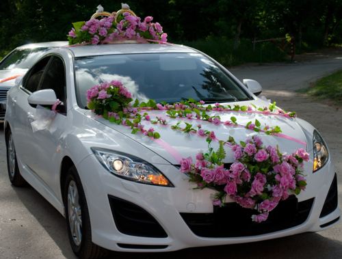 Украшение на машину своими руками на свадьбу: мастер-класс с фото и видео