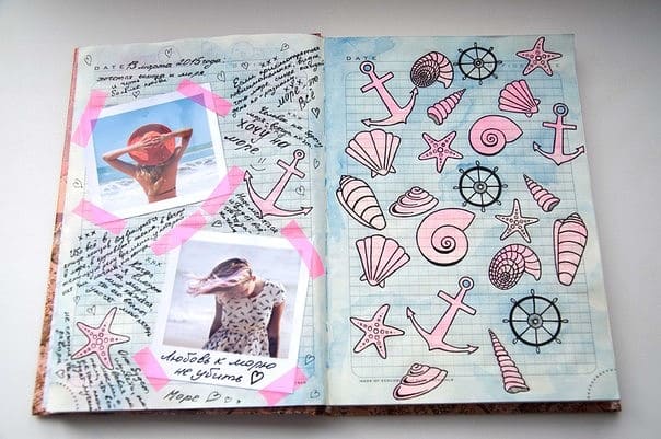 Оформление личного дневника внутри своими руками с фото и видео
