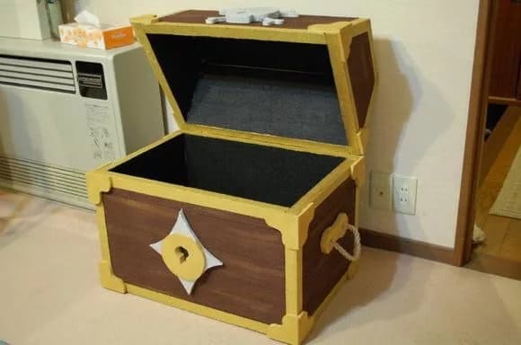 Как сделать сундук из картона своими руками. Cardboard chest.