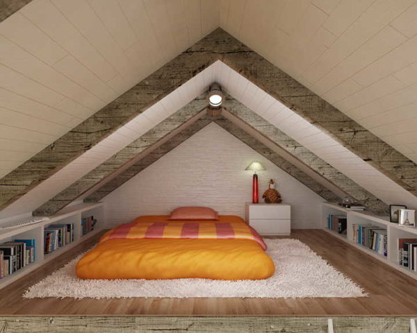 Интерьер мансарды с двускатной и ломаной крышей — дизайн вашей мечты!